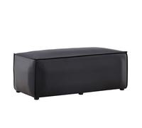 Palermo pouf cuirPolyuréthanenoir.