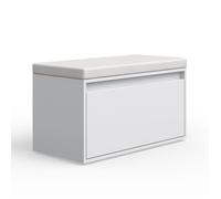 Vicco Banc pour Chaussures Iker, Blanc, 80x45cm | compatible avec d'autres meubles de la série Iker