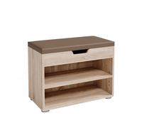 Vicco Banc pour Chaussures Rolfe, Sonoma, 60x45cm | pour le rangement des chaussures et compatible avec les meubles Rolfe