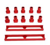 Banc pour chien en alliage d'aluminium, 3/4 pouces, antidérapant, arrêt pour chien avec 2 bases pour établi MFT, tâches de travail du bois, 10 pièces