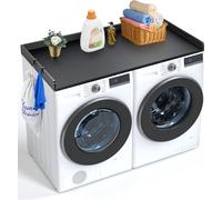 Comptoir Pour Lave-Linge Sèche-Linge Surface En Bois Dessus Résistant L'eau 137x70cm