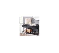 Banc range-chaussures 90x38x52 cm en manguier noir et fer