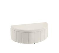 banc rembourré - TECTAKE - Banquette rembourrée Moon avec rangement, capacité 150 kg - 108 x 48 x 38,5 cm - MDF, polyester, acier