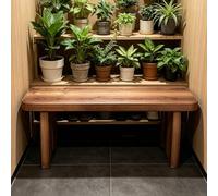 Banc Salle À Manger en Bois Naturel, Banc en Bout de Lit Rustique, Look Vintage Banquette Salon pour L'entrée, Bancs Décoratif en Bois Recyclé 60cm 80cm 90cm 100cm 120cm 150cm(L90xW20xH15cm)