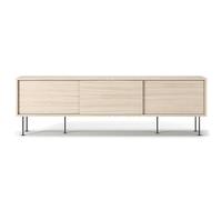 Banc TV Decotique Vogue avec Pieds 180 Chêne Pigmenté Blanc/ Noir