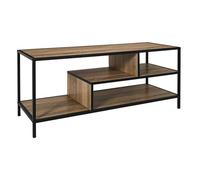 Banc TV - HOME DECO FACTORY - Edison - Moderne - Pratique - Noir et marron