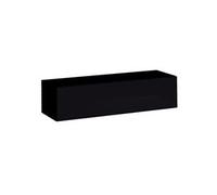 Banc tv mural design "switch" 120cm noir