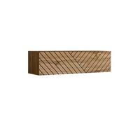 Banc TV Mural Design "Switch Lamel" 120cm Naturel Rainuré