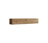 Banc TV Mural Design Switch Lamel 180cm Naturel Rainuré