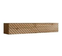 Banc TV Mural Design Switch Lamel 180cm Naturel Rainuré