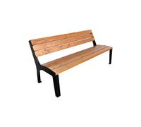 Banc urbain Banc en bois Bois Différentes couleurs Design moderne Noir