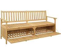 Banc vidaXL avec rangement et porte, 170 x 63 x 84 cm, acacia massif