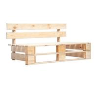 vidaXL Banc palette de jardin – Bois imprégné, résistant aux intempéries
