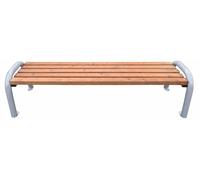 Banco de jardín Casa Padrino, couleur naturelle/gris, 192 cm - Banc urbain - Banc de jardin - Banc d'extérieur - Mobilier d'extérieur - Mobilier urbain