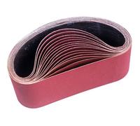 Bande Abrasive 100 x 610 mm, Bandes Abrasives Mixte (3x grains 80/120/150/240/400) pour Ponceuses à Bande（15 pièces ） YYV