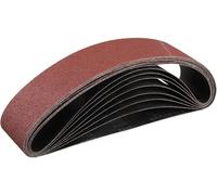 Bande abrasive 100x915 mm, grain 60, lot de 8, pour ponceuse à bande, adaptée au bois, au métal, aux plastiques et aux fibres de verre
