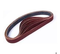 Bande Abrasive,25 x 762 mm, Bandes Abrasives Mixte (3x grains 80/120/150/240/400) pour Ponceuses à Bande（15 pièces ）