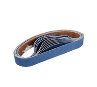 Bande Abrasive Au Carborundum, 5 Pièces/lot | For polisseuse de tuyaux en acier inoxydable, polisseuse, broyeur, brunisseur(Blue-p80)