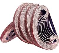Bande abrasive,Bande abrasive de polissage d'alumine,métal,du bois 6x40/80/120/180/320Ensemble de Bandes Abrasives,pour ponceuses