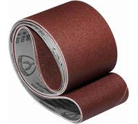 Bande abrasive LS307X – 150 x 2000 mm – Granulométrie P120 – 5 pièces – pour bois et métal – support textile semi-flexible et résistant à la déchirure – Bandes abrasives professionnelles pour ponceuse