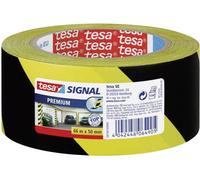 tesa Ruban adhésif de signalisation Signal Premium – Noir/Jaune 66 m x 50 mm PVC robuste