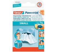 tesa Bandes adhésives Powerstrips SMALL – fixe jusqu'à 1 kg – blanc