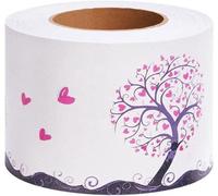 Bande adhésive en PVC pour bordure murale - Solution décorative pour finition murale - Bande de finition murale en PVC autocollante - Bordure murale 10 cm x 1 000 cm - Finition murale avec motif « arb