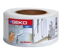Bande Adhésive - GEKO - Anti-fissures Plâtre - 48mm - 20m - 100% fibre de verre