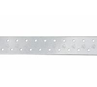 Bande adhésive perforée - 40 x 1200 x 2 mm - Connecteur plat galvanisé