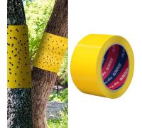 Bande adhésive pour piège à insectes pour arbres, adhésif double face, 5 cm | Attrape les mouches, arrête les chancres, piège les fourmis et les coléoptères, haute viscosité, utilisation en extérieur sur