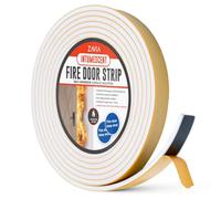 Bande adhésive pour porte coupe-feu, avec brosse, 5,2 m de long, approuvé FD30 (blanc)