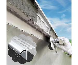 Bande anti-goutte en aluminium pour gouttière, protection de mur de toit, rebord de fenêtre découpable (39ft / 12 m)
