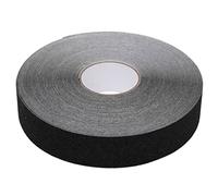 Bande antidérapante en PVC noir 0,05 x 50 m autocollante avec grain 80, polyvalente pour escaliers, rampes de fauteuil roulant, garage, atelier, rénovation, protection et fixation