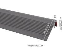 Bande antidérapante pour escaliers - Bande adhésive pour marches - PVC, 10 m x 5 cm - Épaisseur : 3 mm - Pour intérieur et extérieur - Gris