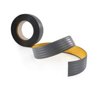 Bande antidérapante PVC autocollante pour escaliers 35 mm - 5 m - Gris foncé - QUEST