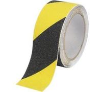 Bande antidérapante TOOLCRAFT ANST255M-YB 1564011 noir, jaune (L x l) 5 m x 25 mm Noir G