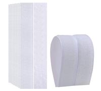 Bande Auto-Adhésive Crochet Et Boucle - 50 Paires, Dos Collant Fort Blanc