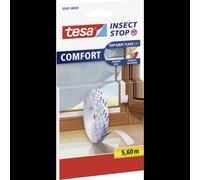 Bande Auto-Agrippante de Remplacement TESA 55387-20 pour Moustiquaires Insect Stop, compatible PVC, Aluminium et Bois, Adhésif Amovible