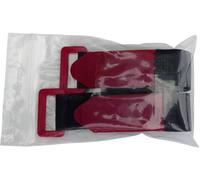 Bande auto-agrippante TRU COMPONENTS 688-330-Bag 1586395 avec boucle partie velours et partie agrippante (L x l) 300 mm x 25 mm noir, rouge 2 pc(s)