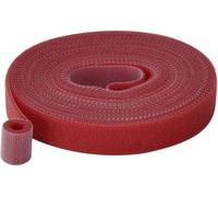 Bande auto-agrippante TRU COMPONENTS T24CA062 partie velours et partie agrippante (L x l) 5 m x 15 mm rouge 5 m