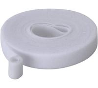 Bande auto-agrippante TRU COMPONENTS T24CA064 partie velours et partie agrippante (L x l) 5 m x 15 mm blanc 5 m