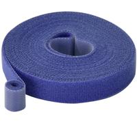 Bande auto-agrippante TRU COMPONENTS T24CA065 partie velours et partie agrippante (L x l) 5 m x 15 mm bleu 5 m