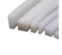 Bande Caoutchouc Silicone, Barre Coupe-froid Caoutchouc Joint D'étanchéité À Haute Température Anti-huile Carrée Blanche 10M(6mmx6mm)