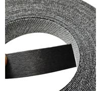 Bande Chant Placage Bande de chant en bois noir | Autocollant, plusieurs longueurs for la réparation du contreplaqué(1.9 cmx4m)