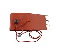 Bande chauffante électrique industrielle en silicone pour fûts et seaux d'huile, protection antigel réglable, coussin chauffant en caoutchouc silicone avec thermostat rotatif réglable, couss