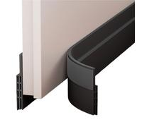Bande Coupe-Vent De Porte Under Door Draft Stopper Sweep For Exterior Interior Bottom Doors, Weather Stripping Door Seal Blocker Noise Cold Air Insulation(Black)