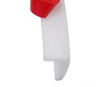 Bande de barrière d'eau en silicone pour douche - Séparation sèche et humide - Joint de rétention flexible pour douche sans courbure - Seuil de salle de bain - Auto-adhésif et étanche - Blanc - 100 cm