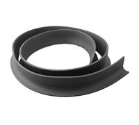 Bande de barrière d'eau en silicone pour salle de bain - Séparation humide et sèche - Joint flexible de blocage de l'eau pour douches sans courbes - Barrage de rétention de seuil (gris, 100 cm)
