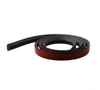 Bande de barrière d'eau en silicone pour sol de salle de bain, joint de barrage flexible pour séparation humide et sec, profil de rétention de seuil de douche sans courbure (noir, 200 cm)