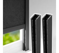 Bande de blocage en U,. Bandes de blocage lumière latérale en forme U, 2 pièces, multicolores, plusieurs tailles, maison, hôtel, pépinière(Black 2pcs,195cm/76.8inch/6.4ft)